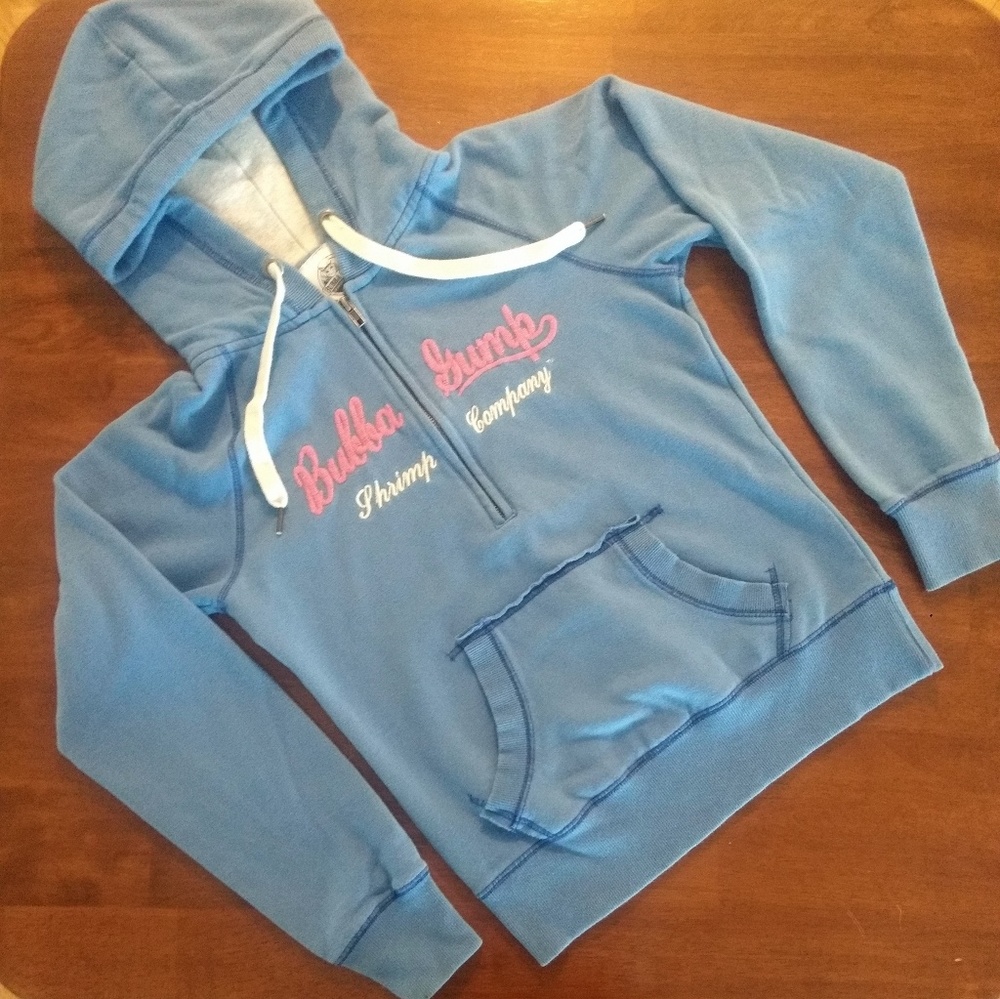 Bubba Gump Shrimp Company Half Zip Pullon Hoodie